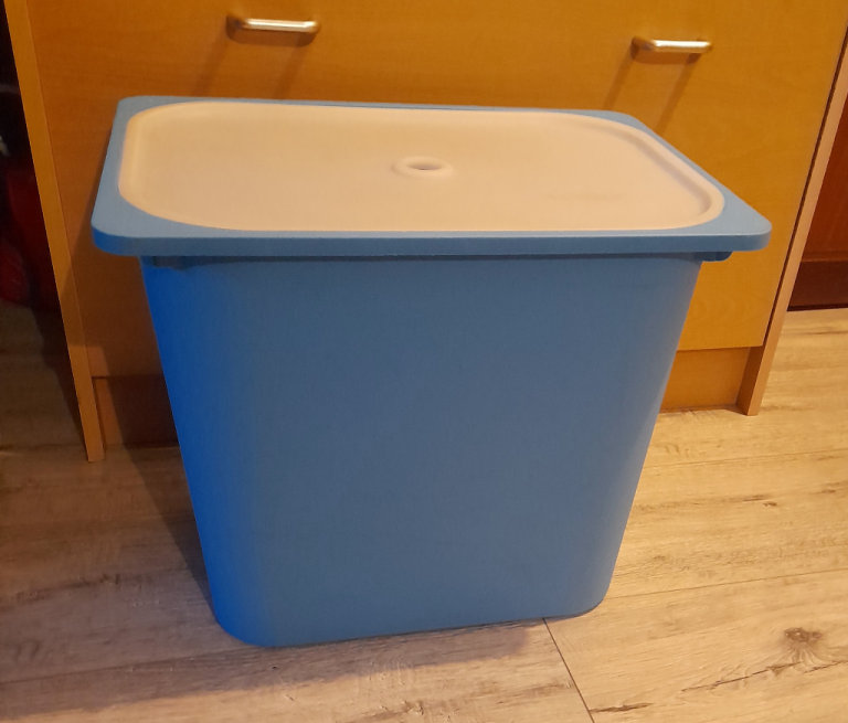 Ikea Blue Storage Box with Lid