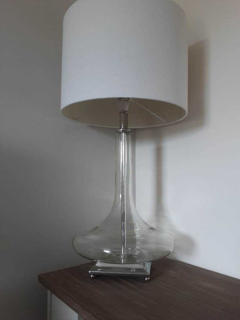 Large Glass Table Lamp