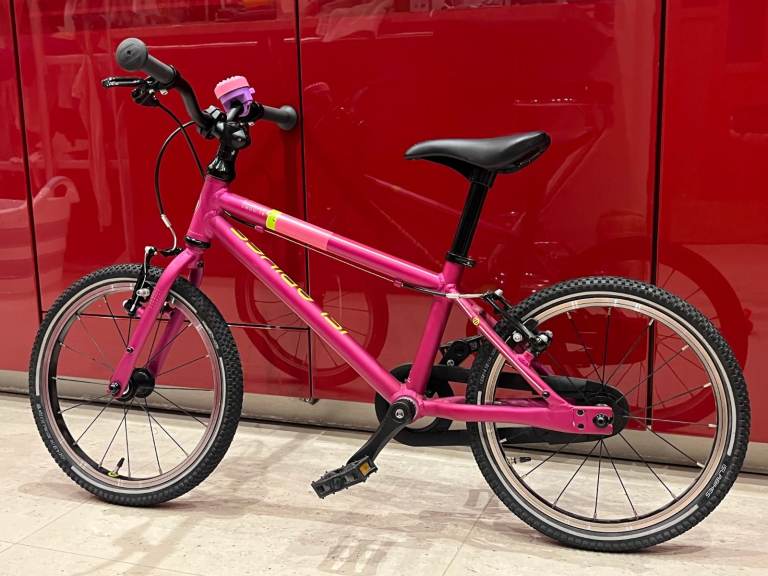 Islabikes Cnoc 16 Pink 16" Wheels Kids Bike + stabilisers - great condition