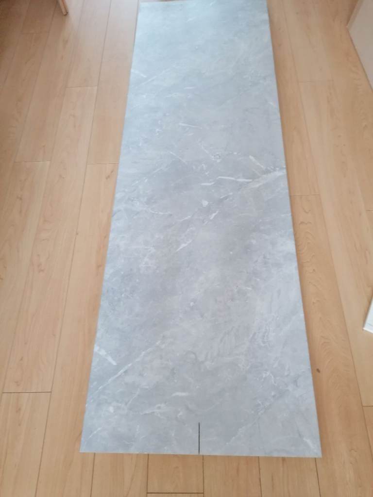 Light Grey marble laminated worktop