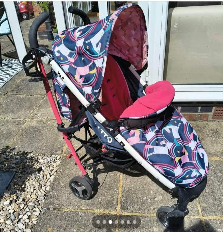 Cosatto pink flamingo pushchair