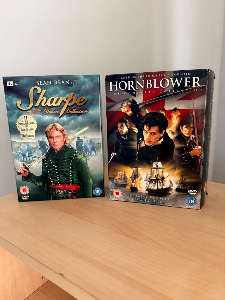 SHARPE Classic Collection 8 disc DVD boxset & Hornblower Complete Collection 4 Disc DVD Boxset-VGC