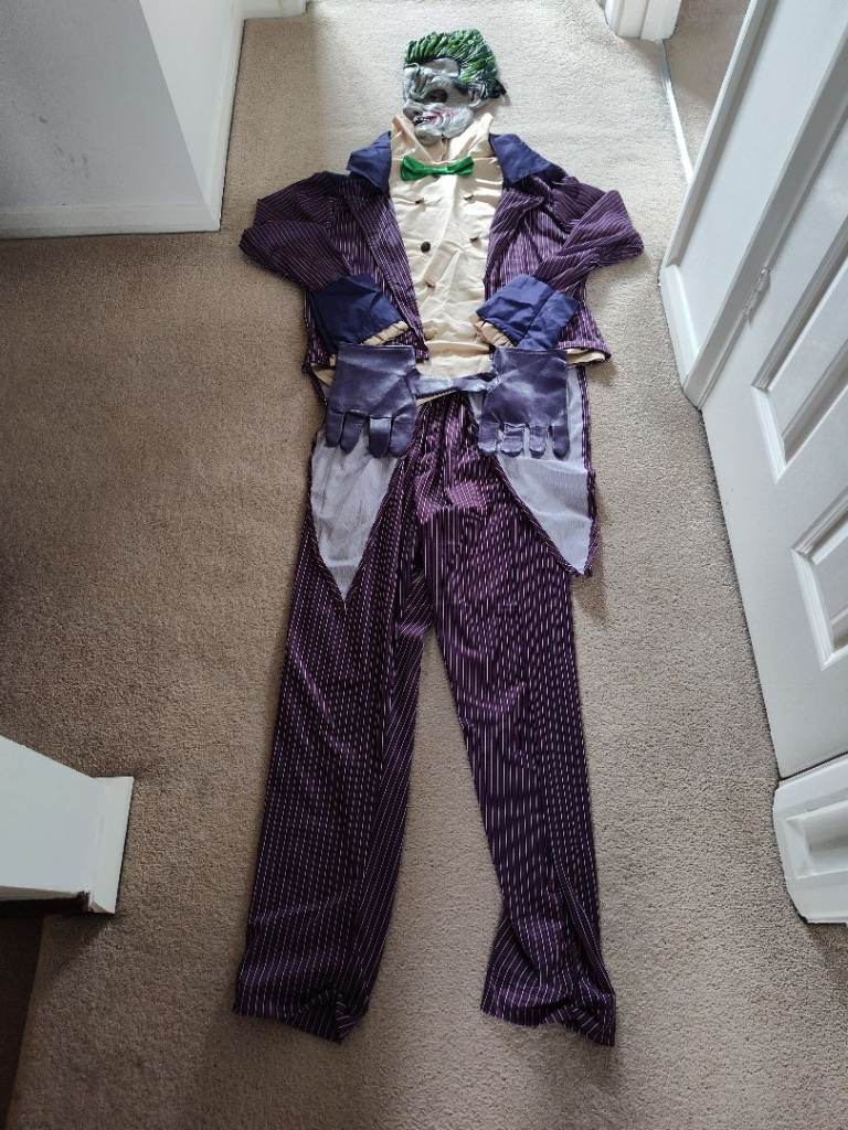 Rubie's Official DC Joker Costume Batman Arkham City Adult Fancy Dress