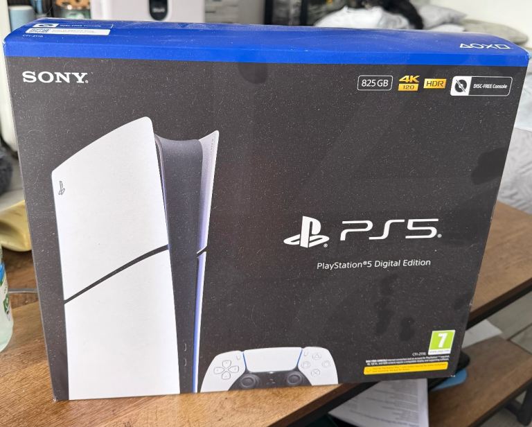 Brand New Sony PS5 Digital Edition – 825GB, Unopened Box