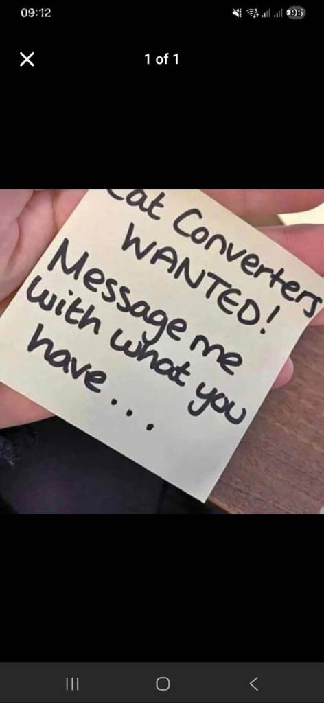 Catalytic converters bought 