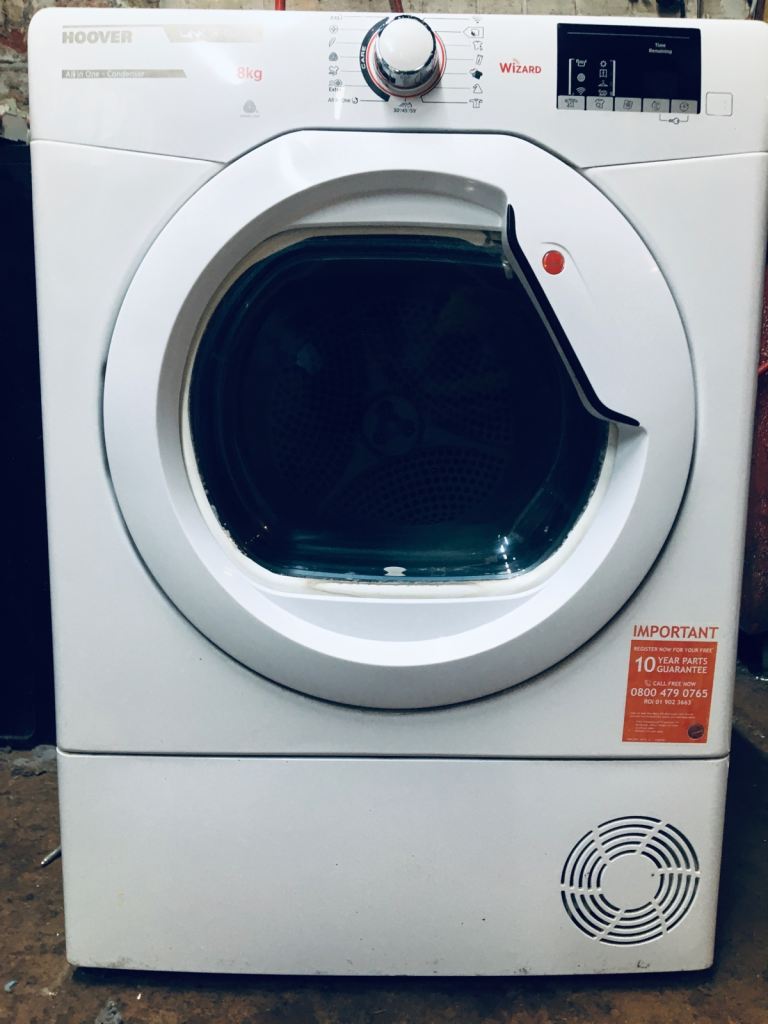 Hoover X-Care 8kg White Sensor Dry Condenser Tumble Dryer 1 YEAR WARRANTY DELIVERY AVAILABLE 