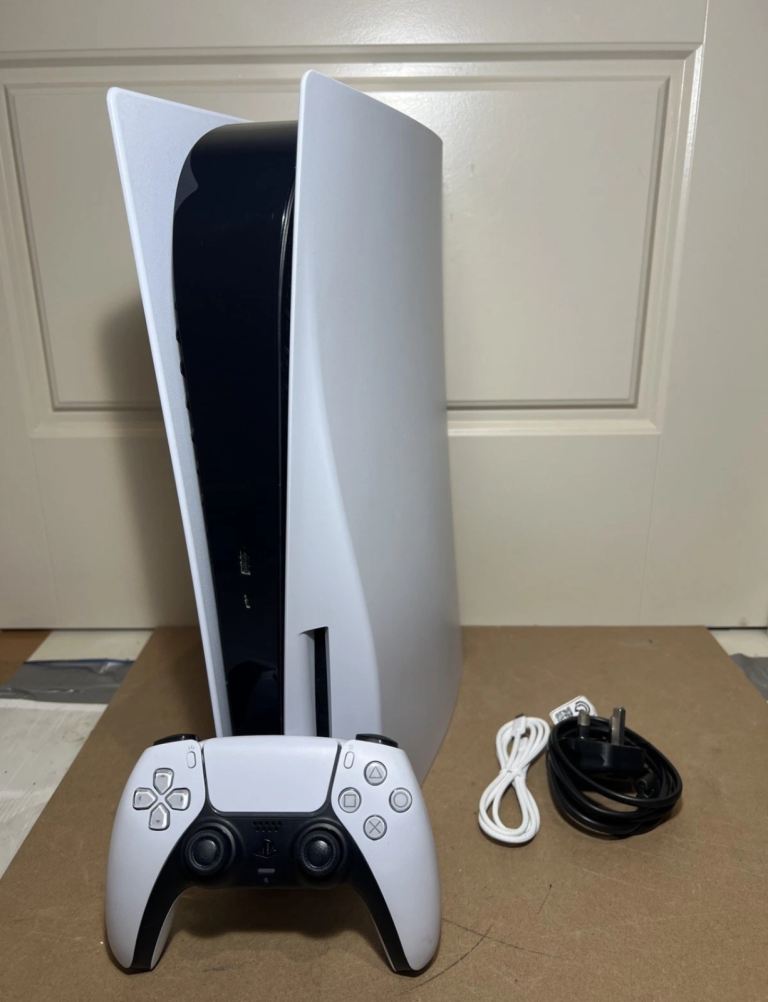 Sony PS5 PlayStation 5 Disc Edition Console White, 825GB 