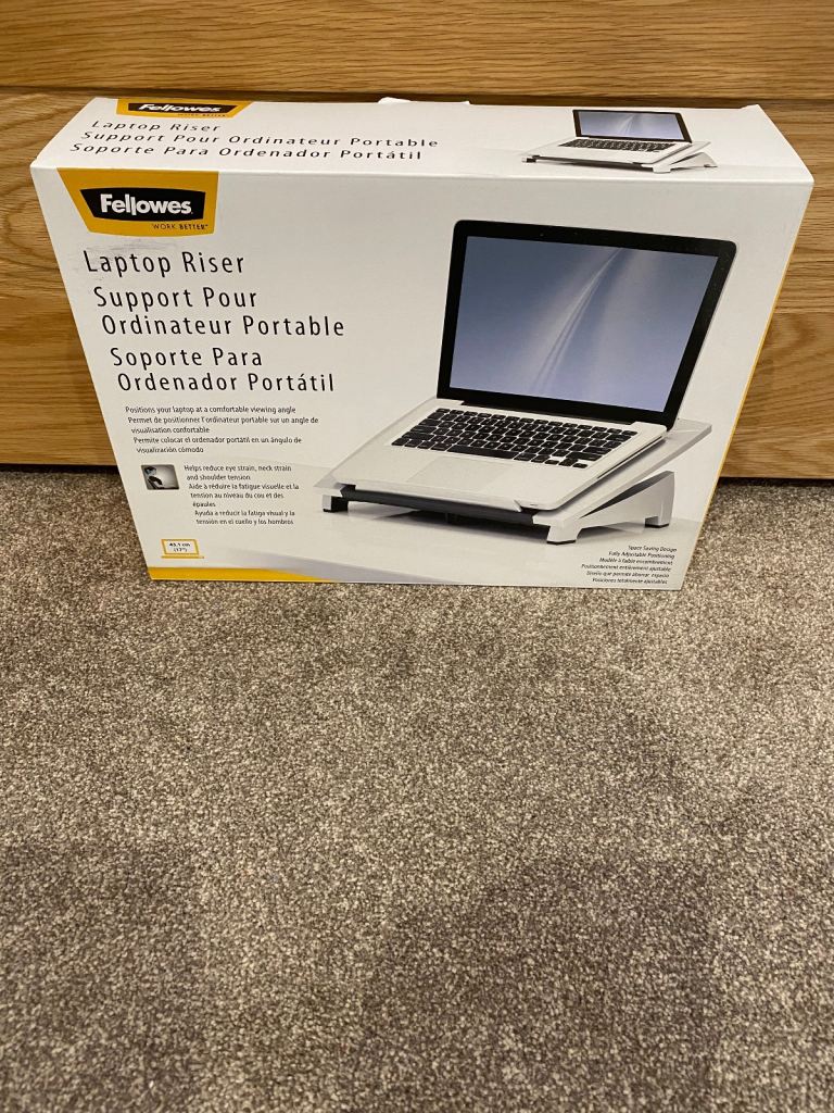 New - Fellowes Laptop Riser 