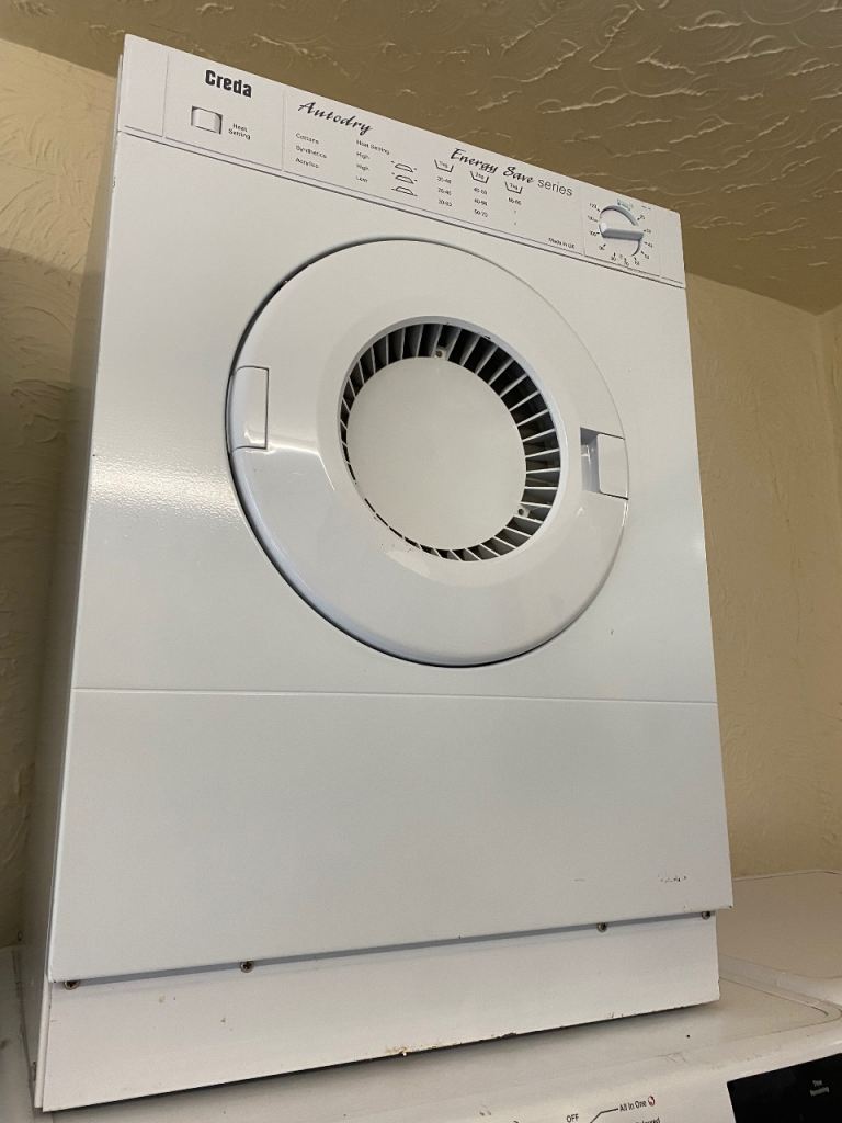 ✅🚚WHITE CREDA MINI VENTED TUMBLE DRYER £80 WE DELIVER 