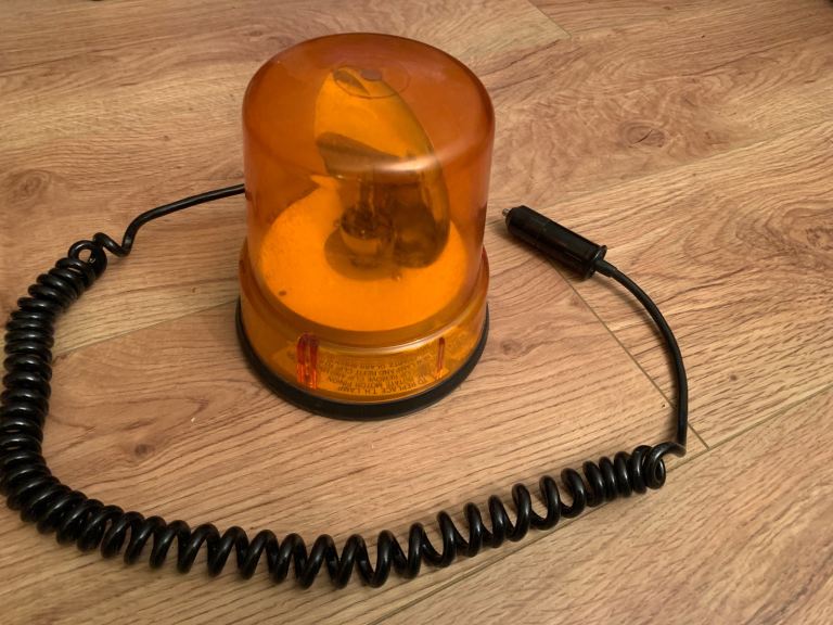 Amber Flashing Warning Light