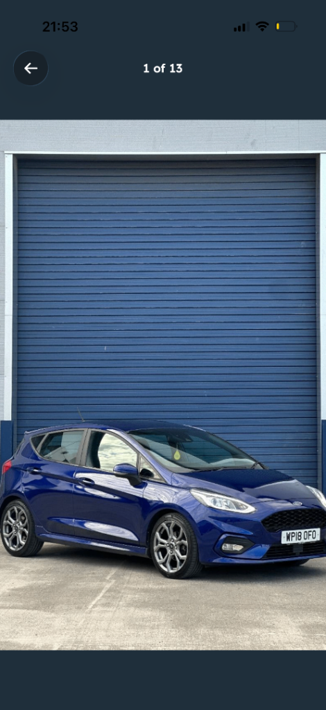 Ford, FIESTA, Hatchback, 2018, Manual, 998 (cc), 5 doors