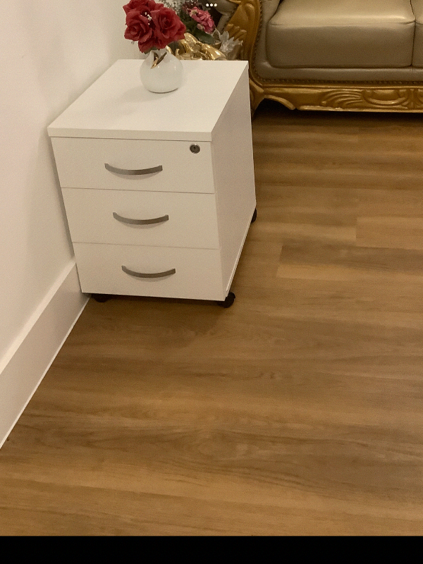 image for Chest of 3 drawers lockable with key keep your items safely 