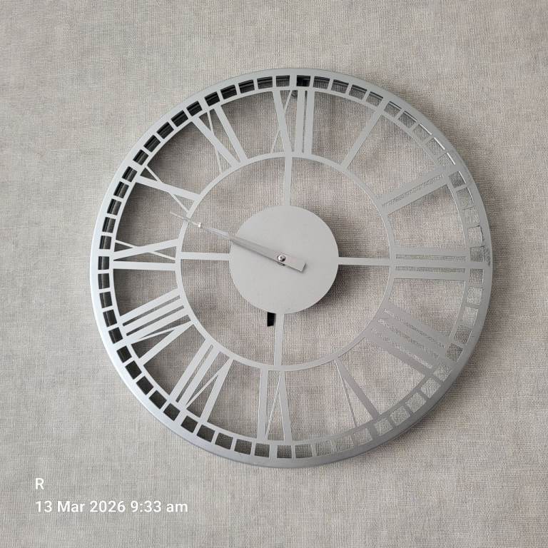 Clock in grey