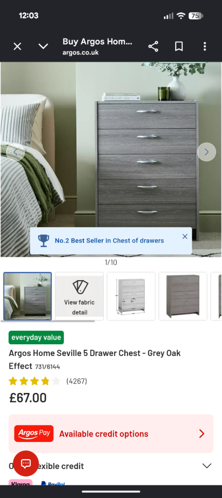 Chest of drawers