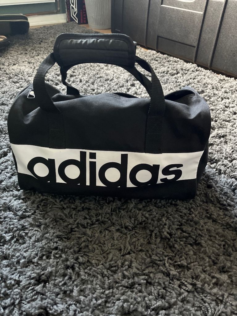 Adidas Black Duffle Bag – Good Condition