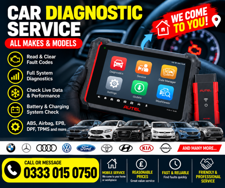 Mobile Car Diagnostics – Affordable Call-Out Service 🚗