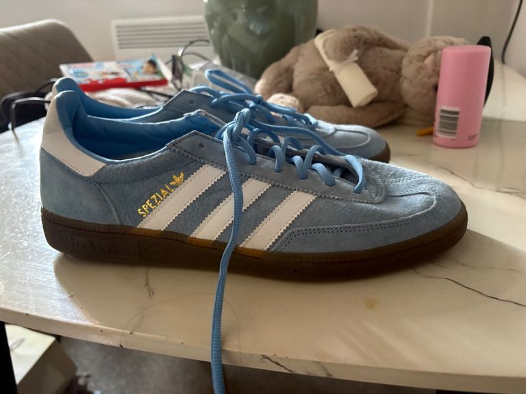 Adidas Spezial Trainers – Light Blue, Good Condition
