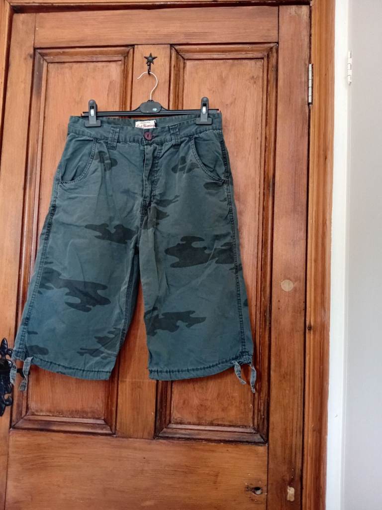 Dark Grn Camo Shorts 32W