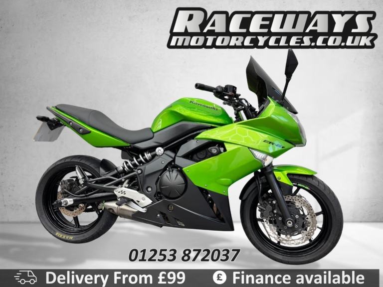 KAWASAKI ER-6F 2010 60 REG 19,641 MILES GREEN USED MOTORCYCLE 649CC
