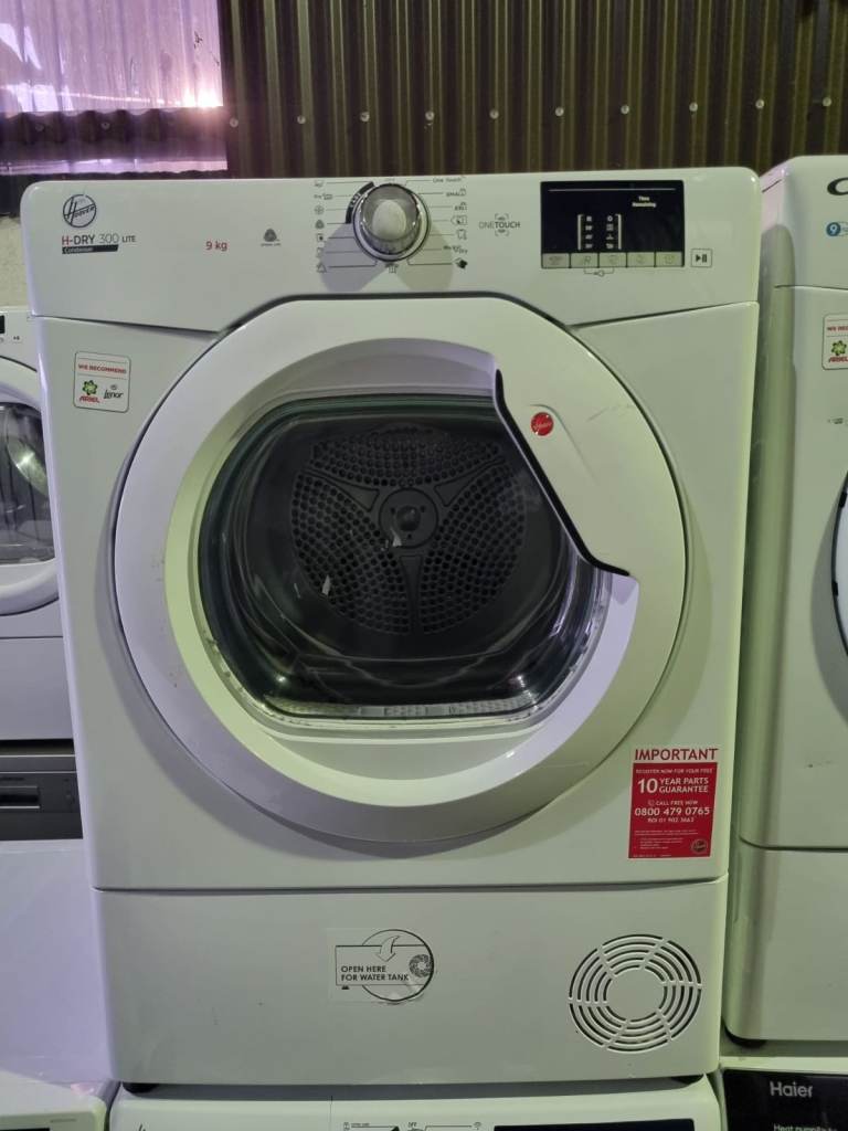 Ex-display Hoover 9kg condenser dryer & free delivery warranty