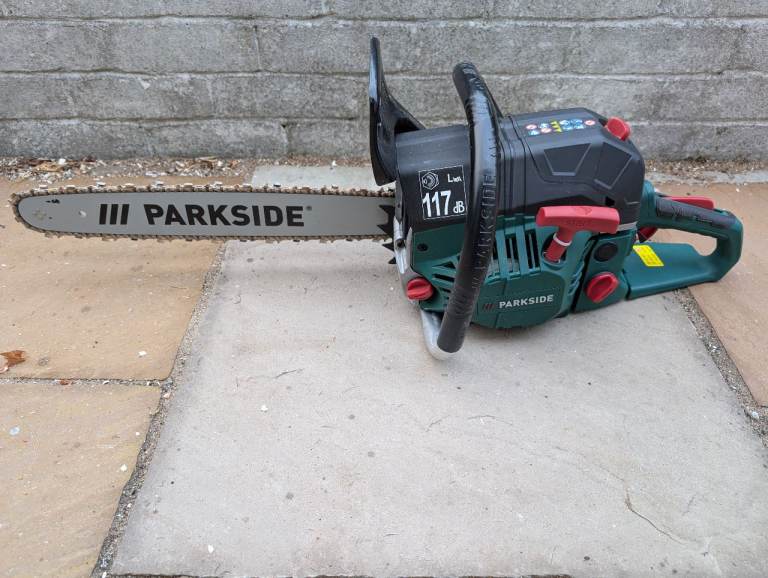 Parkside chain saw as new
