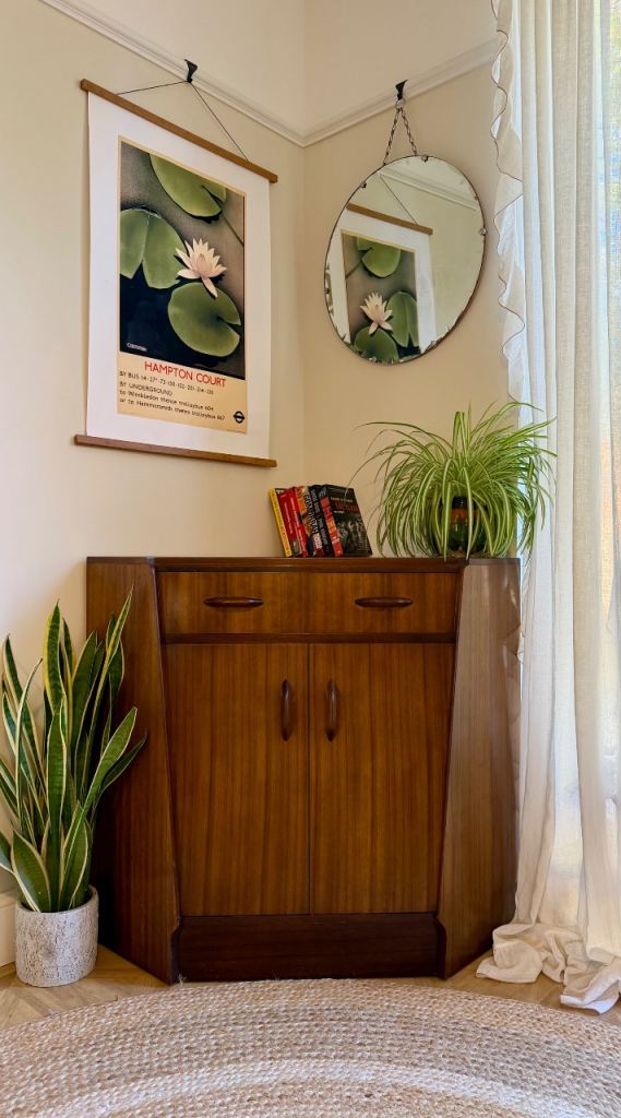 G plan mid century vintage retro corner bureau desk cabinet 