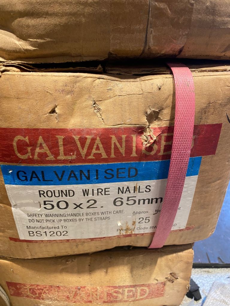 Galvanised nails