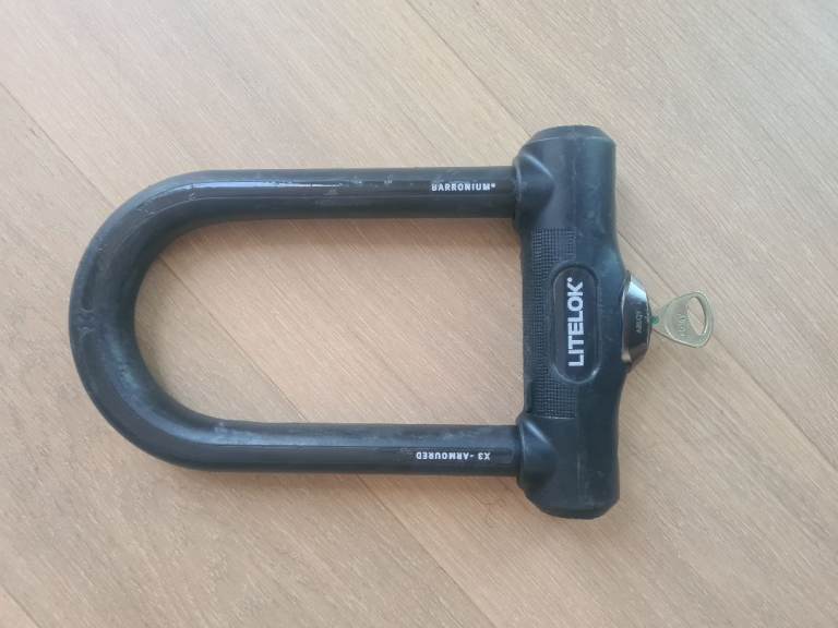 LITELOK X3 Moto/Bike Lock – Barronium Anti-Angle Grinder D-Lock (With Key)