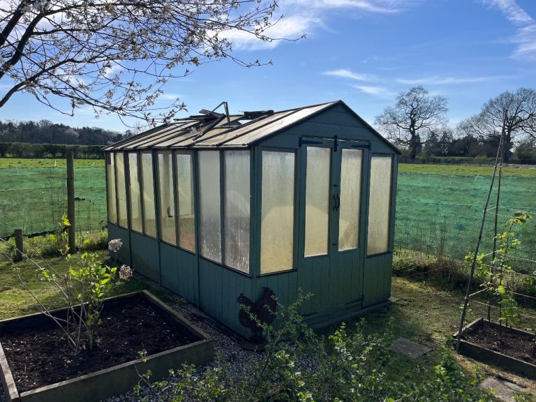 Wooden greenhouse 6ft x 12ft