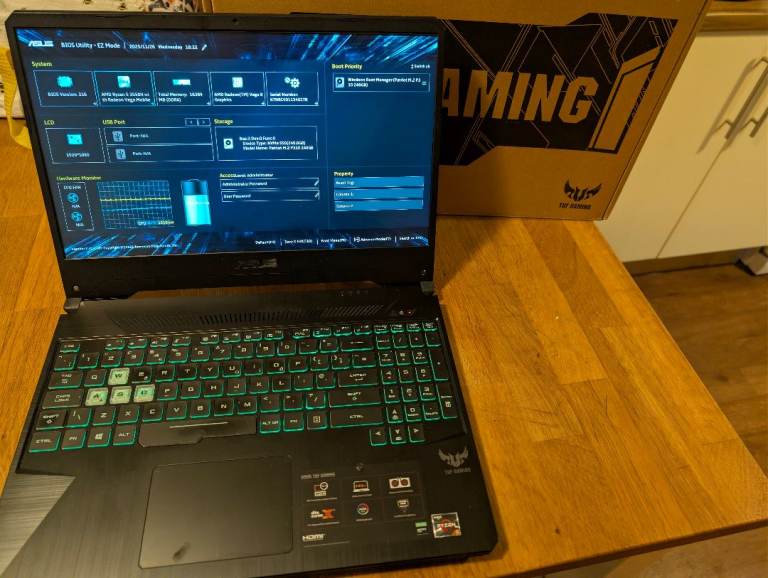 ASUS TUF FX505DT Gaming Laptop – Ryzen 5, GTX 1650, 16GB RAM, 240GB NVMe, 1TB HDD, 144Hz