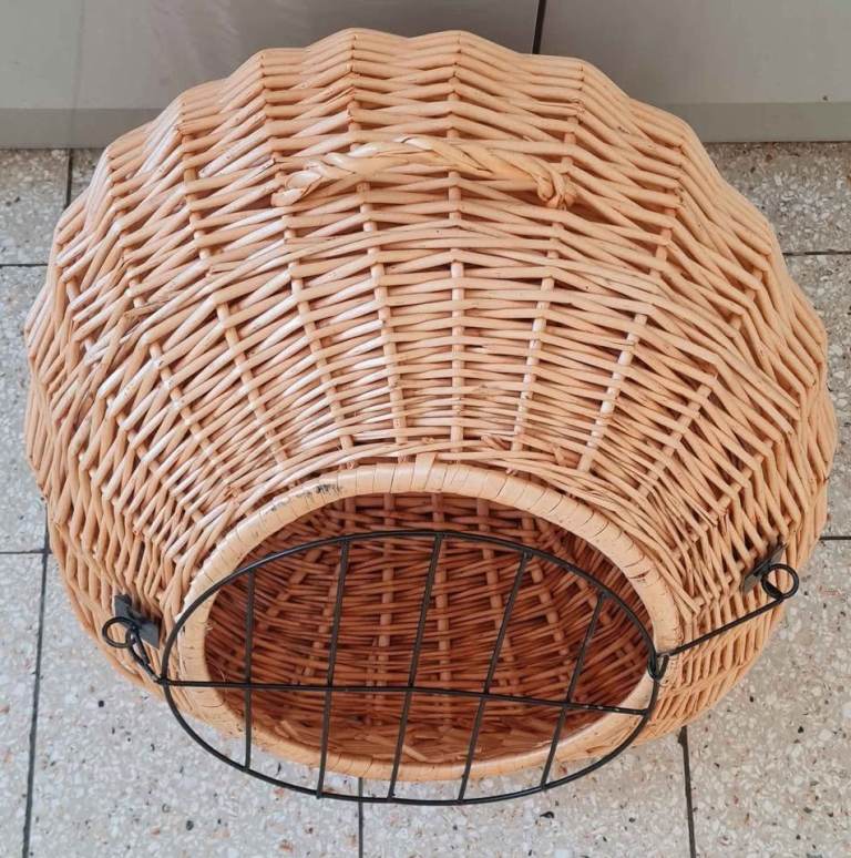 vidaXL 170908 Cat Transporter 50x42x40cm Natural Willow