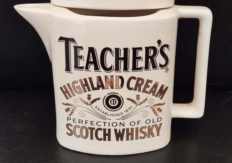 Vintage Whisky Water Jugs - Bell's, Teacher's, Black & White - Pub Stuff / Man Cave / Breweriana