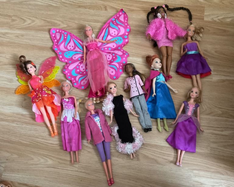 Selection of Barbie dolls 