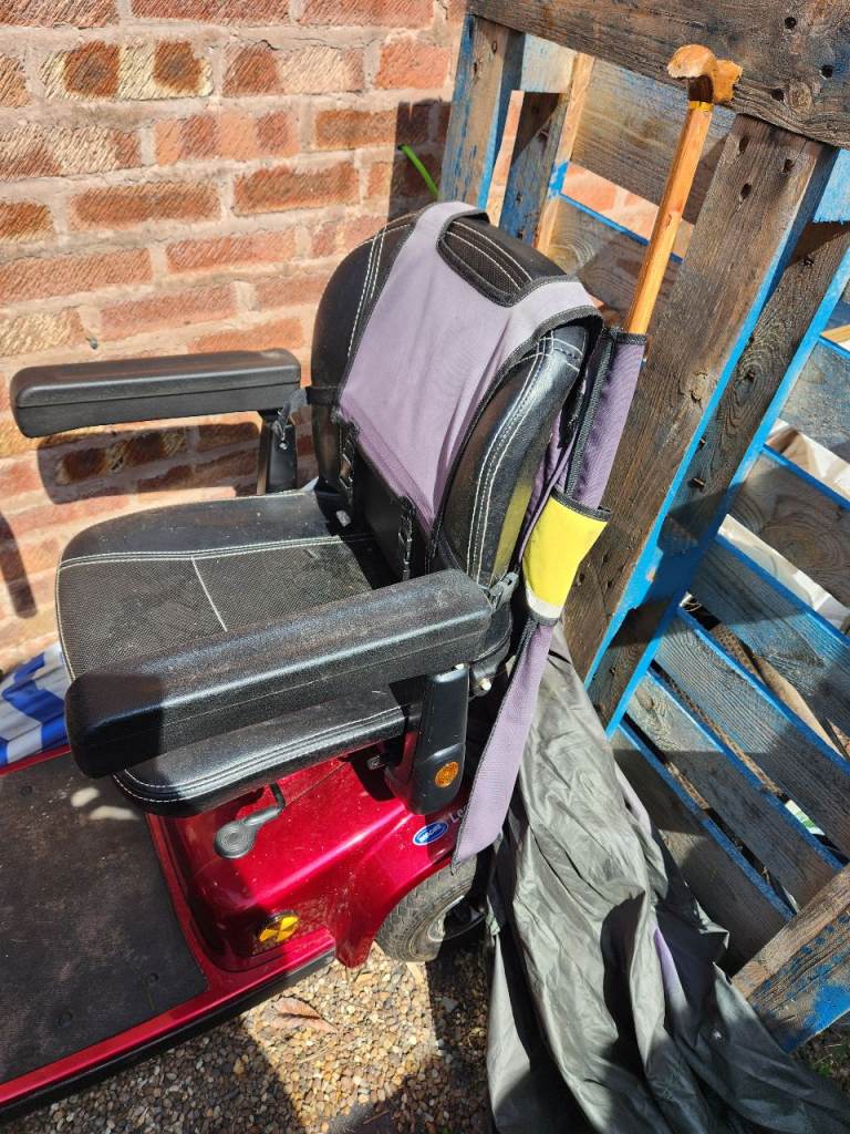 Red Mobility Scooter with Basket – Good Condition