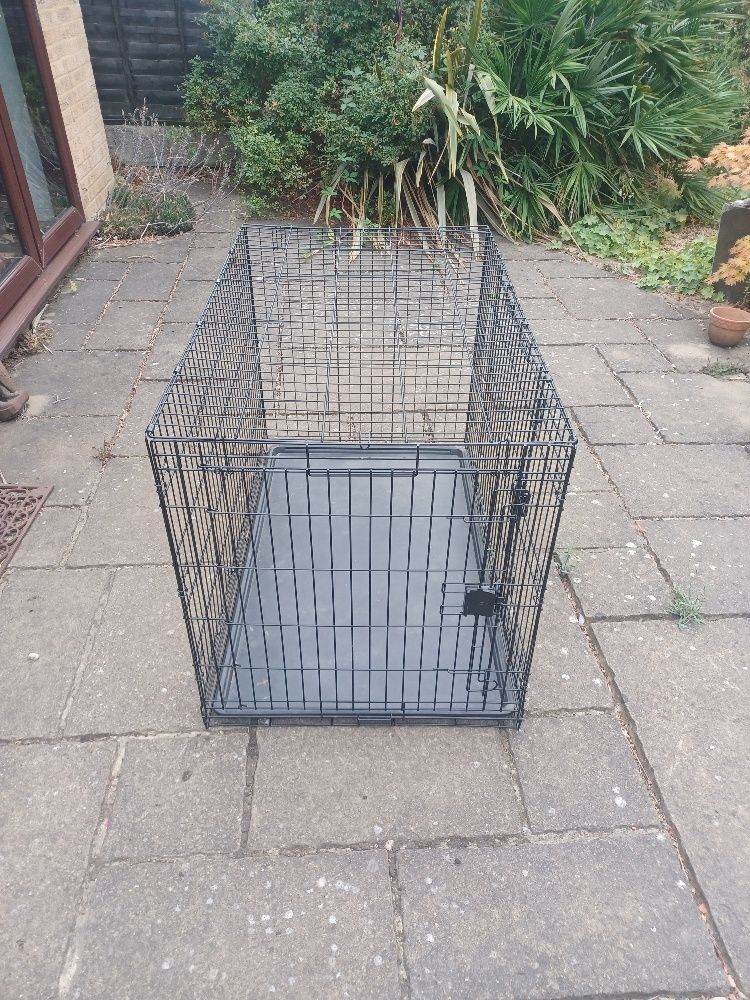 Foldable XXL Dog Crate with 2 doors (48" x 30" x 33")  