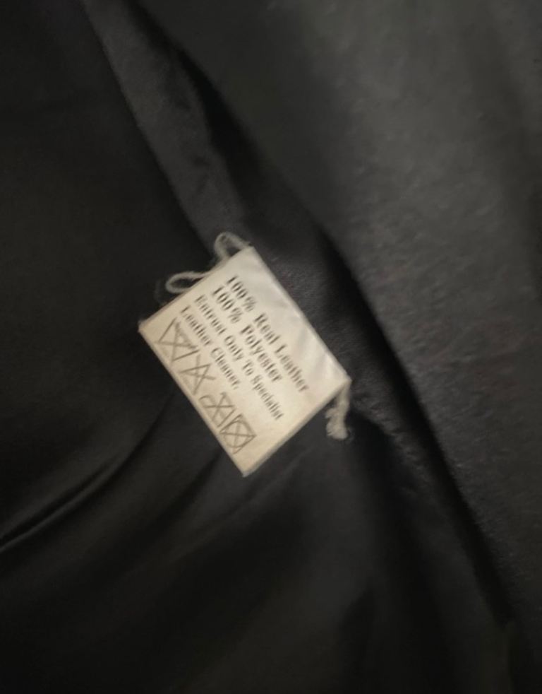 Black leather blazer jacket size M by Blazer 