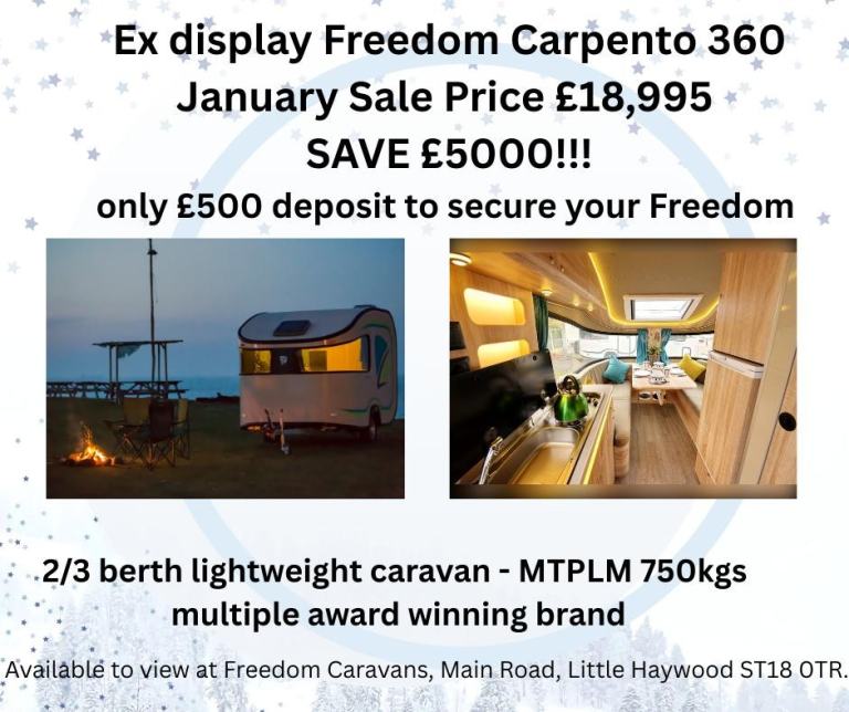 Freedom Carpento 360 - ex display model - January Sale