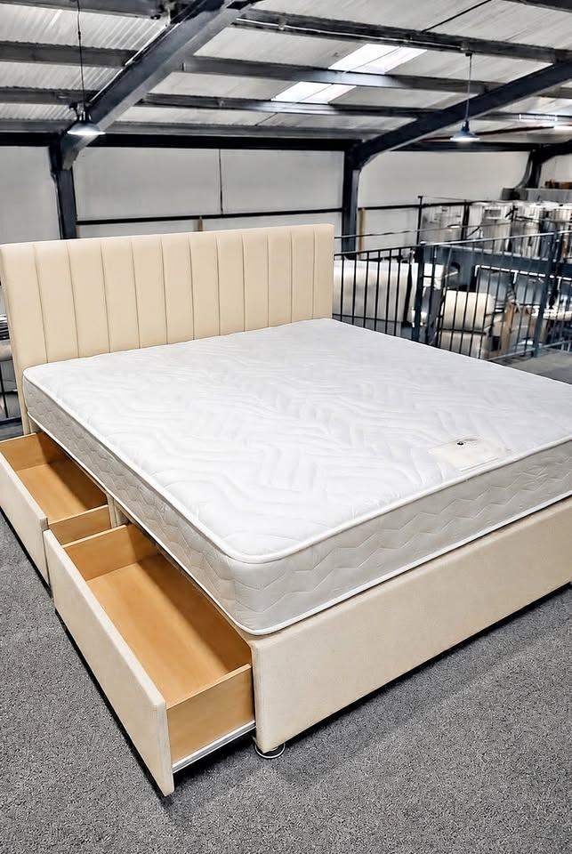 🛏️ Brand New 5FT King Bed + Foam Mattress & Storage Draws Optional Amazing Deal 25% OFF