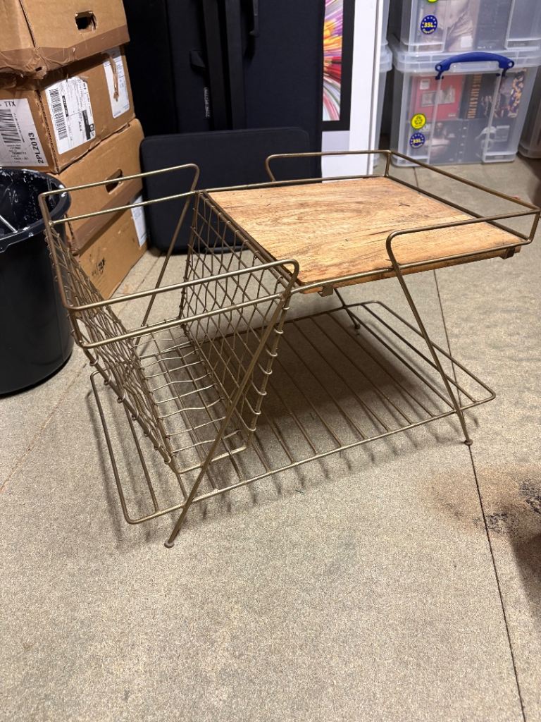 FREE small side table with inbuilt magazine rack 