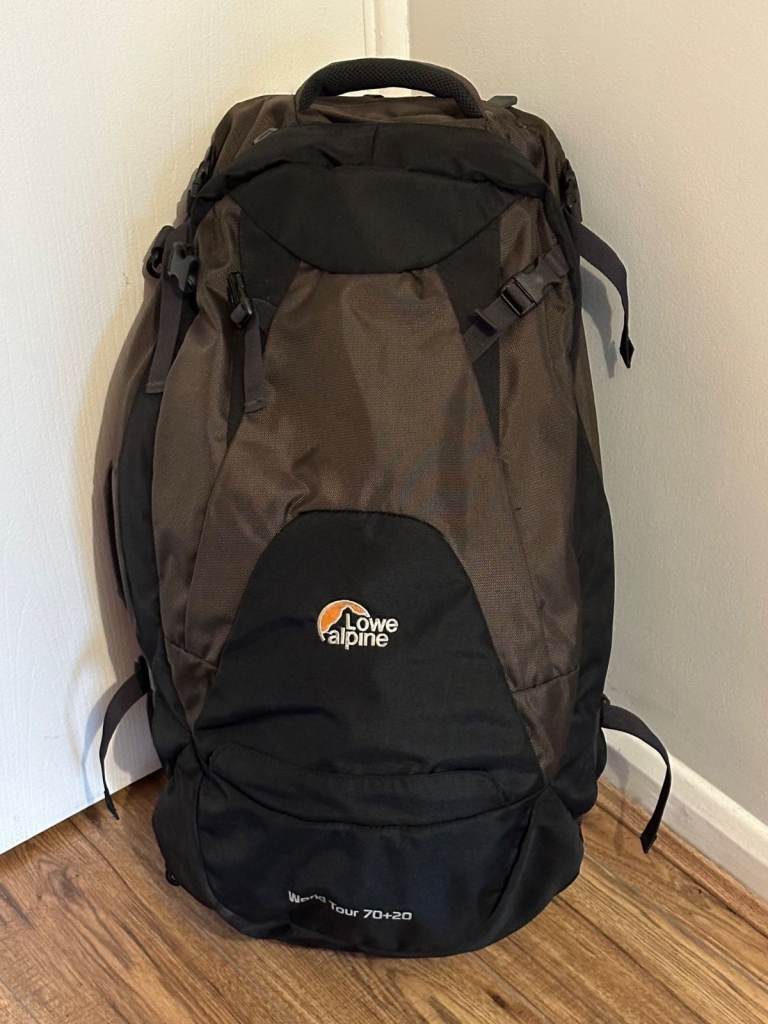 Lowe Alpine World Tour 70 Litres Backpack – Brown/Black – VGC