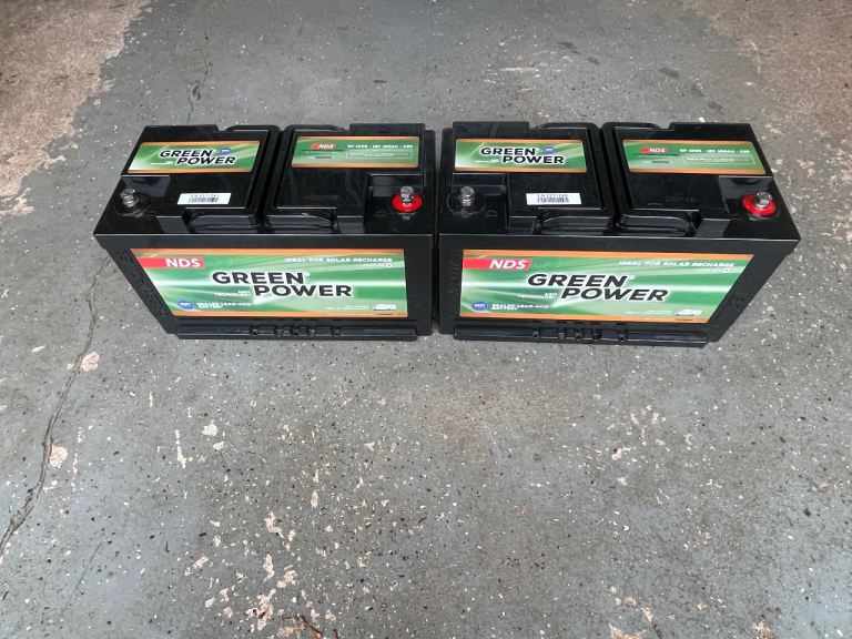 NDS Green Power 100Ah b AGM Leisure Batteries x2