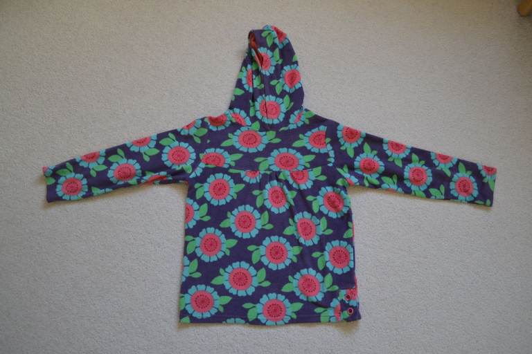 Next Floral Fleece with hood Hoody Hoodie - Age 9 years