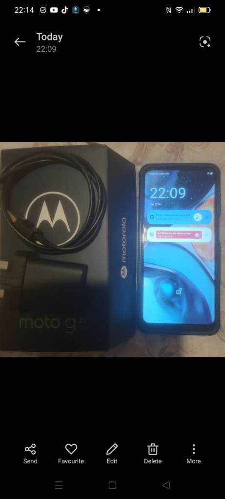 Motorola g22 mobile phone 