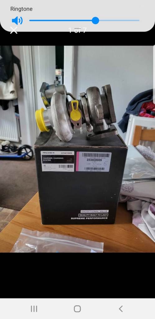 Kia ridex turbo charger with gasket and seals 
