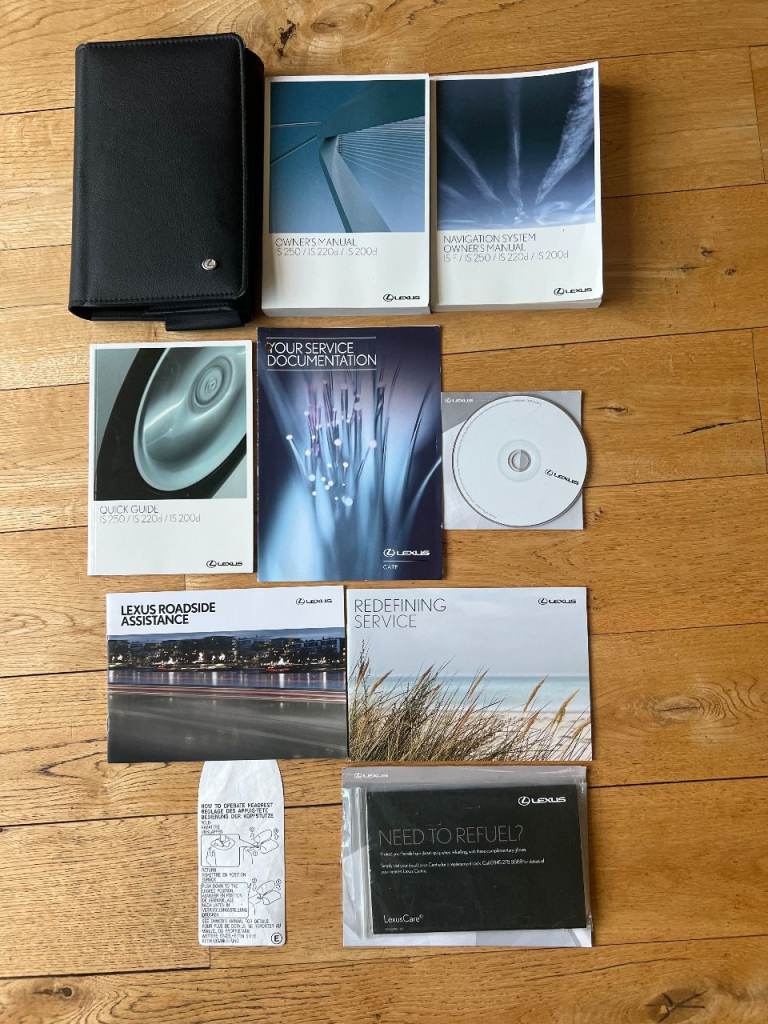 Lexus IS250/IS220d/IS200d Owners Manual and Full Documentation