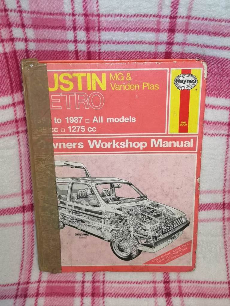 Haynes Austin metro MG & Vanden Plas 1980 to 1987 all models owners workshop manual