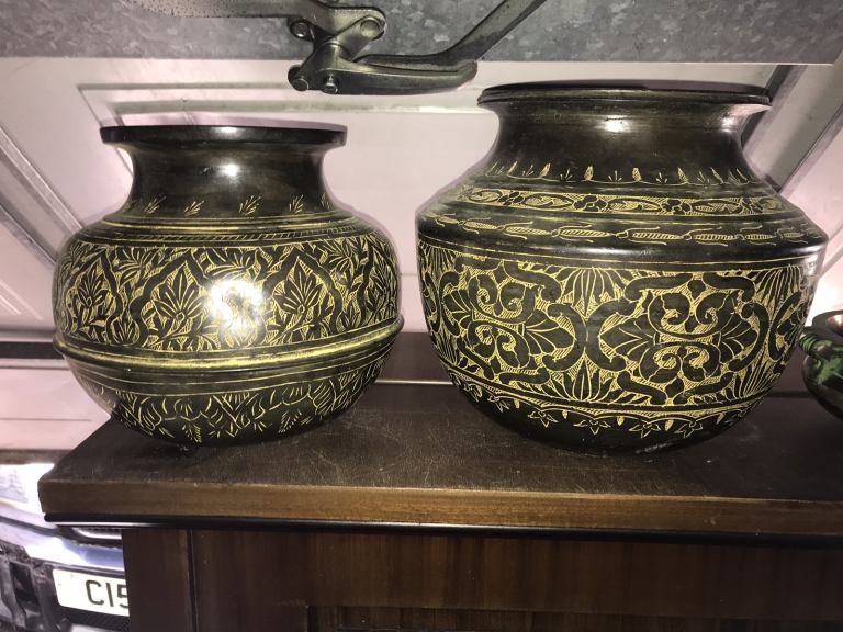 Antique brass items