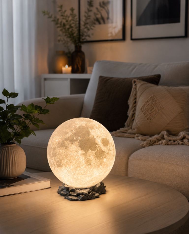 Moon Lamp 3D – Cozy Night Light