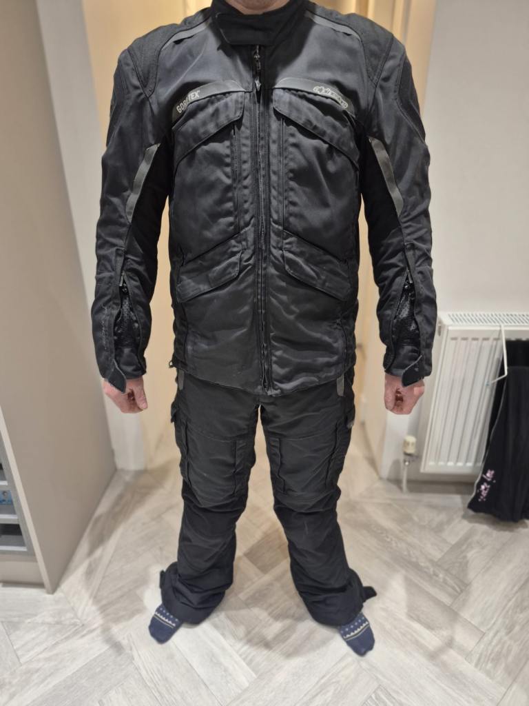 Alpinestars Frontier Gore-Tex Jacket & Trousers with Gloves and Dainese Boots