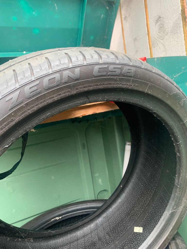Car tyres.